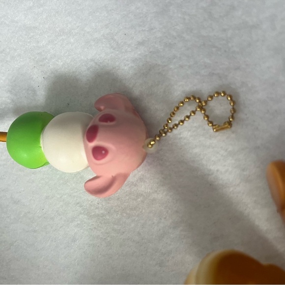 Set of 3 STITCH Squishy Marshmallow Charm Keychain Tokyo Disney Store Blue - Picture 9 of 11